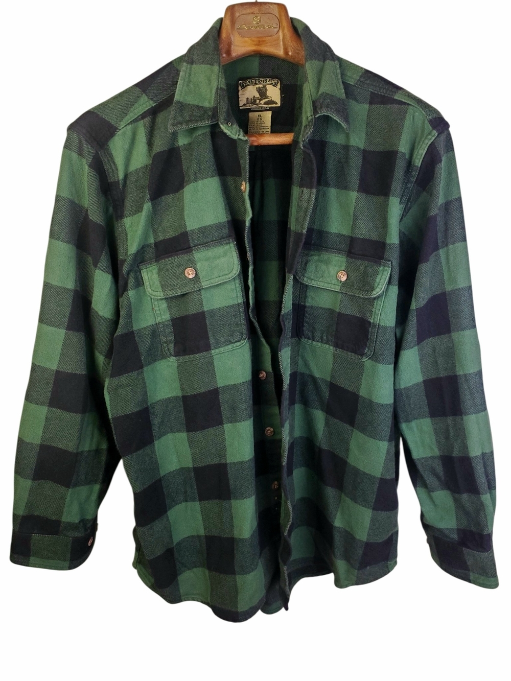 Field & Stream Men's Long Sleeve Flannel Shirt / Shacket XL